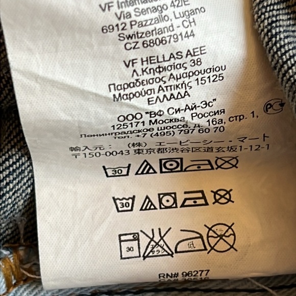 Vans Custom Made For You Straight Leg Jeans Medium Blue 99% Cotton Skater 36x34 - Picture 16 of 16